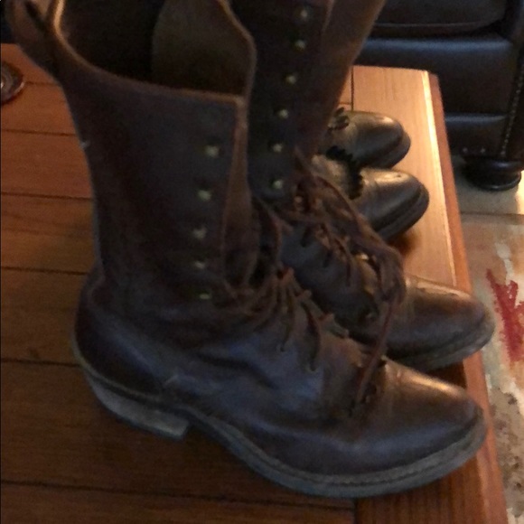 2 Pair of Western Lace Up Boots 5 - Picture 2 of 5